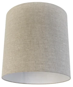 Stoffen lampenkap lichtgrijs cilinder 40/40/40