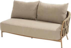 Seasons Biarritz . Seater Bench Left Arm Amber With Cushions Rope Zand/Beige