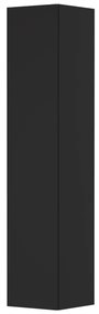 INK Badkamerkast - 35x35x169cm - 1 deur - links en rechtsdraaiend - greeploos - MDF lak zwart mat 1241156