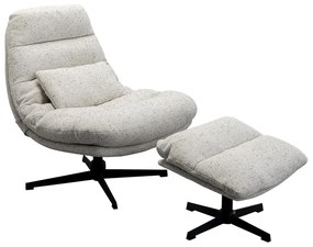 Kare Design Columbia Draai Fauteuil Met Voetenbank