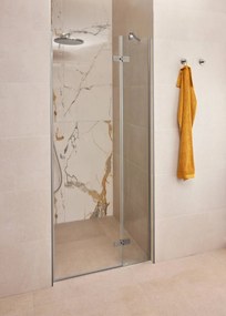 Ben Vivid draaideur voor nis rechts incl. antikalk 120x200cm geborsteld nikkel