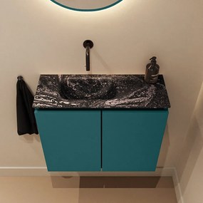 Mondiaz Ture DLux toiletmeubel 60cm smag met wastafel lava links zonder kraangat