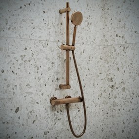 Saniclear Antique Stripes opbouw douchethermostaat verouderd messing