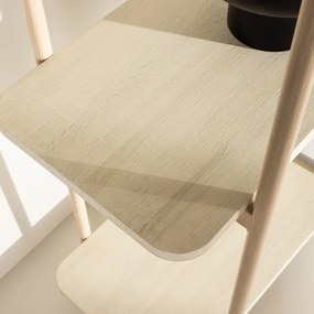 Openkast Met Drie Planken Whitewash - 120x40x120cm.