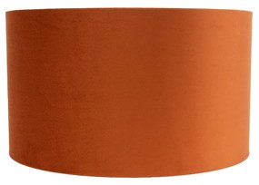 Stoffen lampenkap oranje met gouden binnenkant 35/35/20 Modern cilinder / rond rond