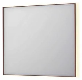 INK SP32 spiegel - 90x4x80cm rechthoek in stalen kader incl indir LED - verwarming - color changing - dimbaar en schakelaar - geborsteld koper 8410054