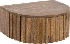 Zwevend Nachtkastje Met Relief Front - 40x35x17cm.