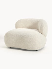 Loungefauteuil Alba uit teddy-bouclé