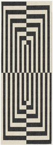 Wasbare laagpolige loper Op Art van Jonathan Adler