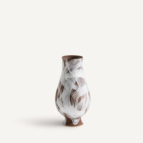 Vaas van mat keramiek, H23,5 cm, Skall