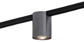 Moderne 1-fase railSpot / Opbouwspot / Plafondspot gunmetal - Iconic Rondoo Up Modern GU10 Binnenverlichting Lamp