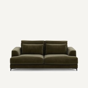 3-zits slaapbank in fluweel, Marsile