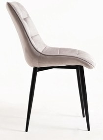 Set van 4 fluwelen Cade Stoelen