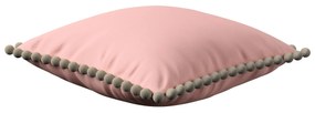 Dekoria Kussenhoes Wera met pompons, roze 45 x 45 cm