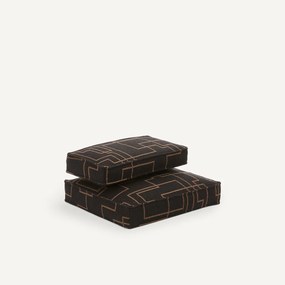 Bedrukte jacquard kussens, 62% wol, voor fauteuil DILMA