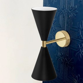 WANDLAMP APP1140-2W zwart goud