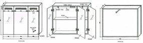 Best Design Miracle LED spiegelkast 100x80cm aluminium