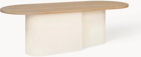 Ovale salontafel Looi van hout