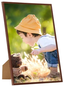 vidaXL Fotolijsten 3 st voor wand of tafel 29,7x42 cm MDF bronskleurig