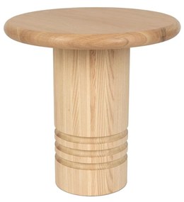 Zuiver - Chunk Bijzettafel Rond 45 Cm Hout - Beige