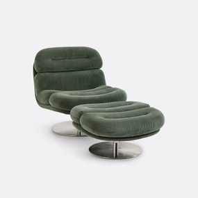 Draaibare fauteuil met voetensteun, Marlon
