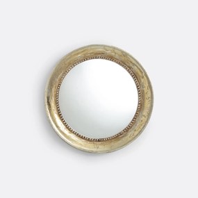 Ronde spiegel in massief mangohout, diameter 60 cm, AFSAN