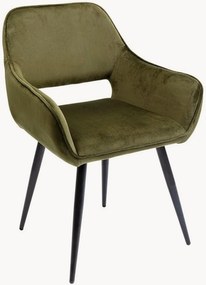 Gepolsterde fluwelen armleunstoel San Francisco