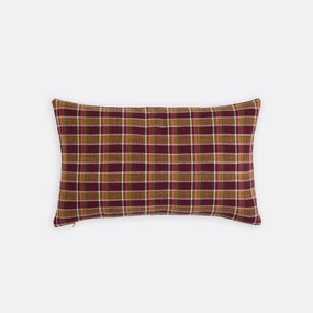 Rechthoekige katoenen kussenhoes, ruitjesprint, OSWALD