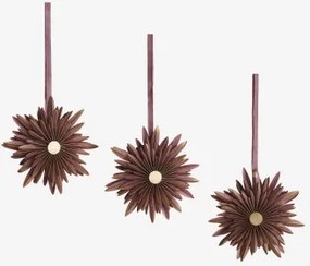 Set Van 3 Kerstversieringen Van Livois-papier Kastanje Bruin - Sklum