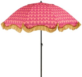Edelman Mitchell parasol hart roze - Ø220 x 238 cm