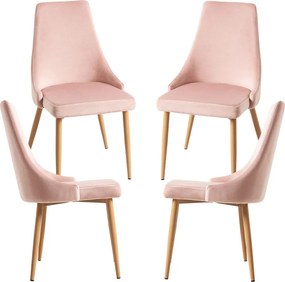 Set 4 Stoik Wood Stoelen