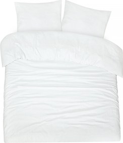 Dekbedovertrek Seersucker - 100% katoen - 200x200/220 - wit
