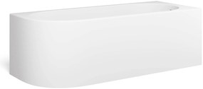 Looox Cool Corner Bad rechts 170x70cm Mat Wit