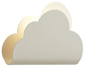 Kinder wandlamp beige wolk met zon - Cloudy