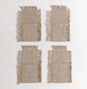 Set Van 4 Bestekhoezen Aratz Marrón Arena - Sklum