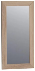 BRAUER Massief Eiken Spiegel - 40x80cm - zonder verlichting - rechthoek - Smoked oak 30050SOG