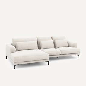 Hoekbank, links XL longchair, in Jasper-stof, MARSILE
