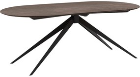 Goossens Excellent Eettafel Uniek, Semi rond 200 x 100 cm