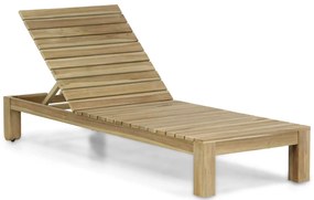 Santika Furniture Santika Arlington Lounger Met Green Kitsilano Kussen Teak Old Teak Greywash