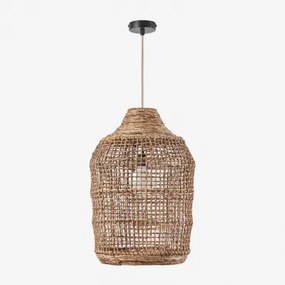 Arantxa Hanglamp Voor Aan Het Plafond Natuurlijk - Zwart & Ø38 Cm - ↑55 Cm Arantxa - Sklum