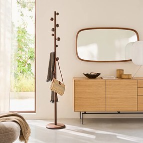 Kapstok in massief iepenhout, CLEMENTINE