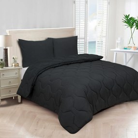 Dekbed 2 in 1 - Wasbaar dekbed zonder overtrek - 240x200 - zwart