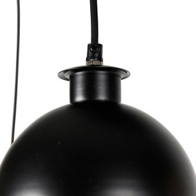 Industriële hanglamp zwart met messing 5-lichts - Haicha Industriele / Industrie / Industrial E27 bol / globe / rond rond Binnenverlichting Lamp