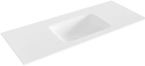 MONDIAZ GRUNNE Talc solid surface inbouw wastafel 101cm midden XM357321Talc