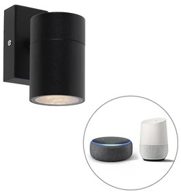 Smart buitenwandlamp zwart incl. WiFi GU10 IP44 - Solo Modern GU10 IP44 Buitenverlichting cilinder / rond