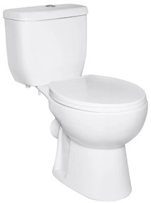 Kerra Tetra staand toilet 67x38cm wit met vortexspoelsysteem
