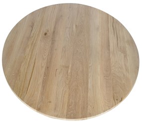 Starfurn Ferris Ronde Eettafel Naturel Eiken 130 Cm - 130 X 130cm.
