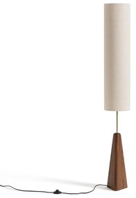 Staande lamp in massief eik met notentint, Nestwood