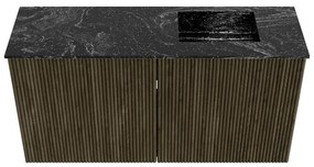 Mondiaz Joya DLux 80cm toiletmeubel shadow met wastafel faye rechts 1 kraangat lava