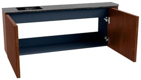 Mondiaz Joya DLux 110cm toiletmeubel ronding rechts ruby met wastafel faye links 1 kraangat lava